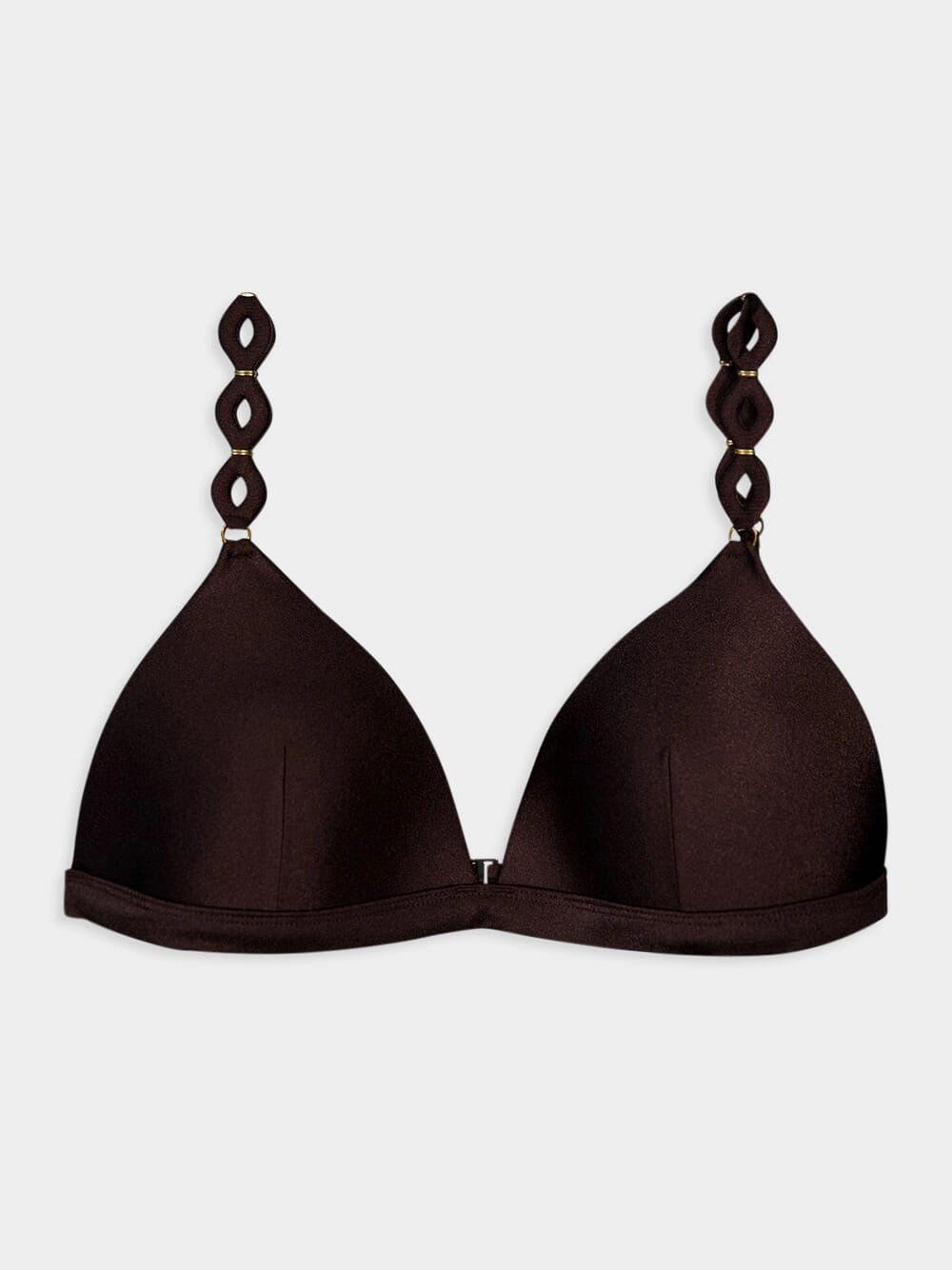 August Diamond Trim Chic Brown Bikini Set