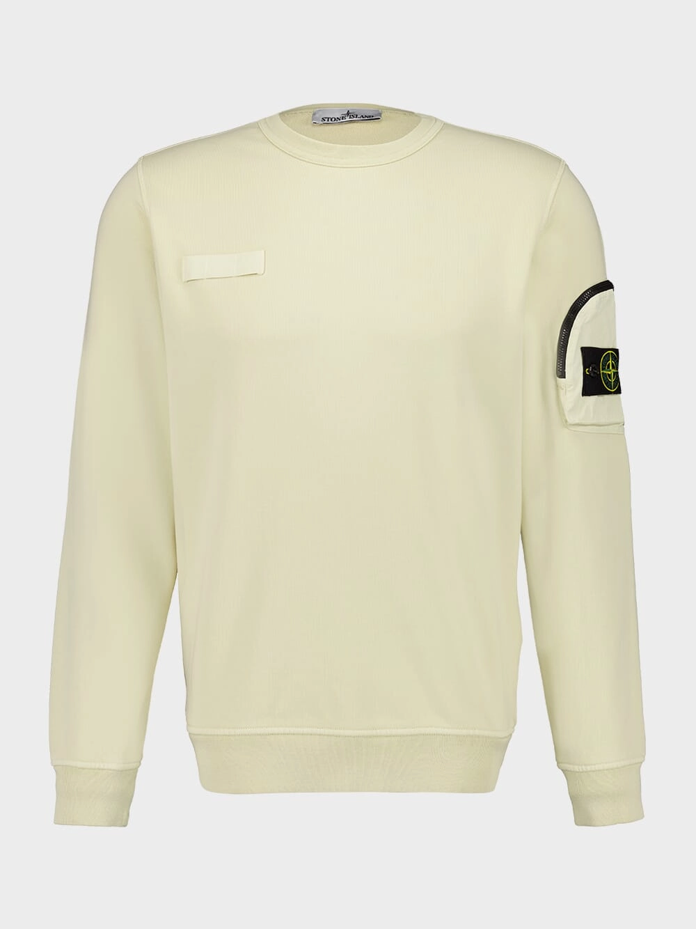 Avena Crewneck Sweatshirt with Zip Sleeve Pocket Tops Mens - thermal tops