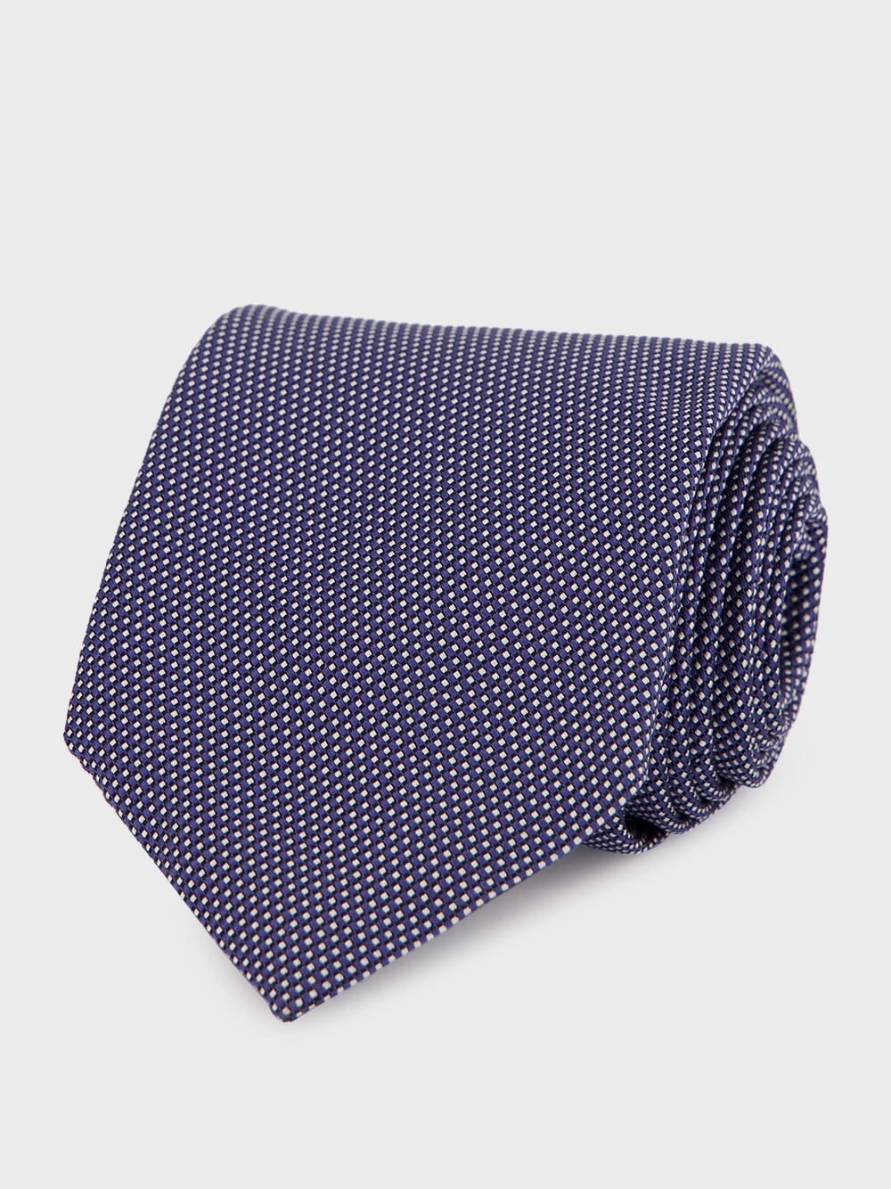Avian Blue Dot Pattern Silk Tie Suits Mens - men's suits outlet