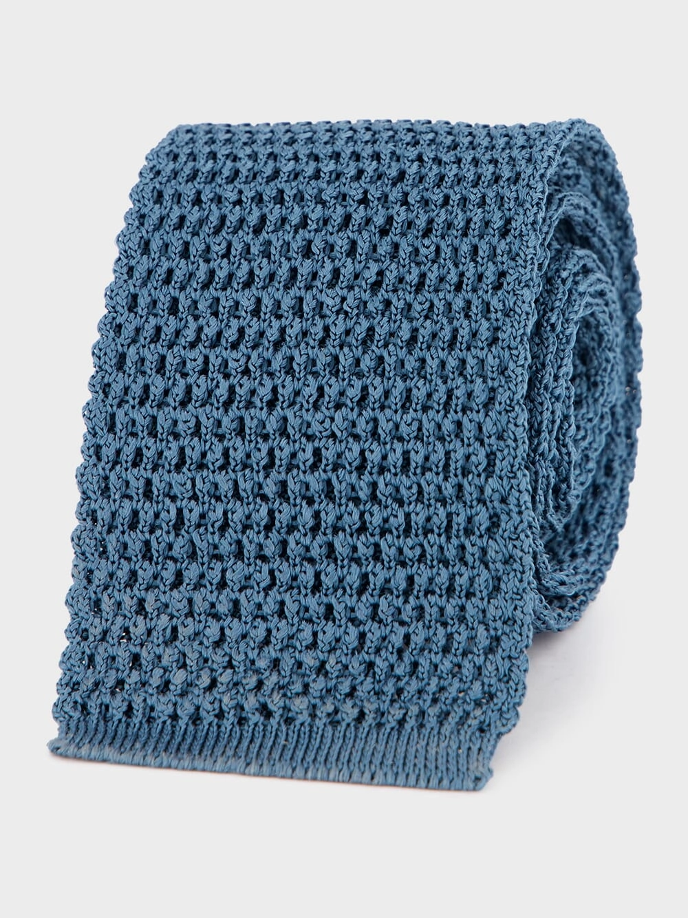 Azure Knitted Tie Suits Mens - men's suits outlet