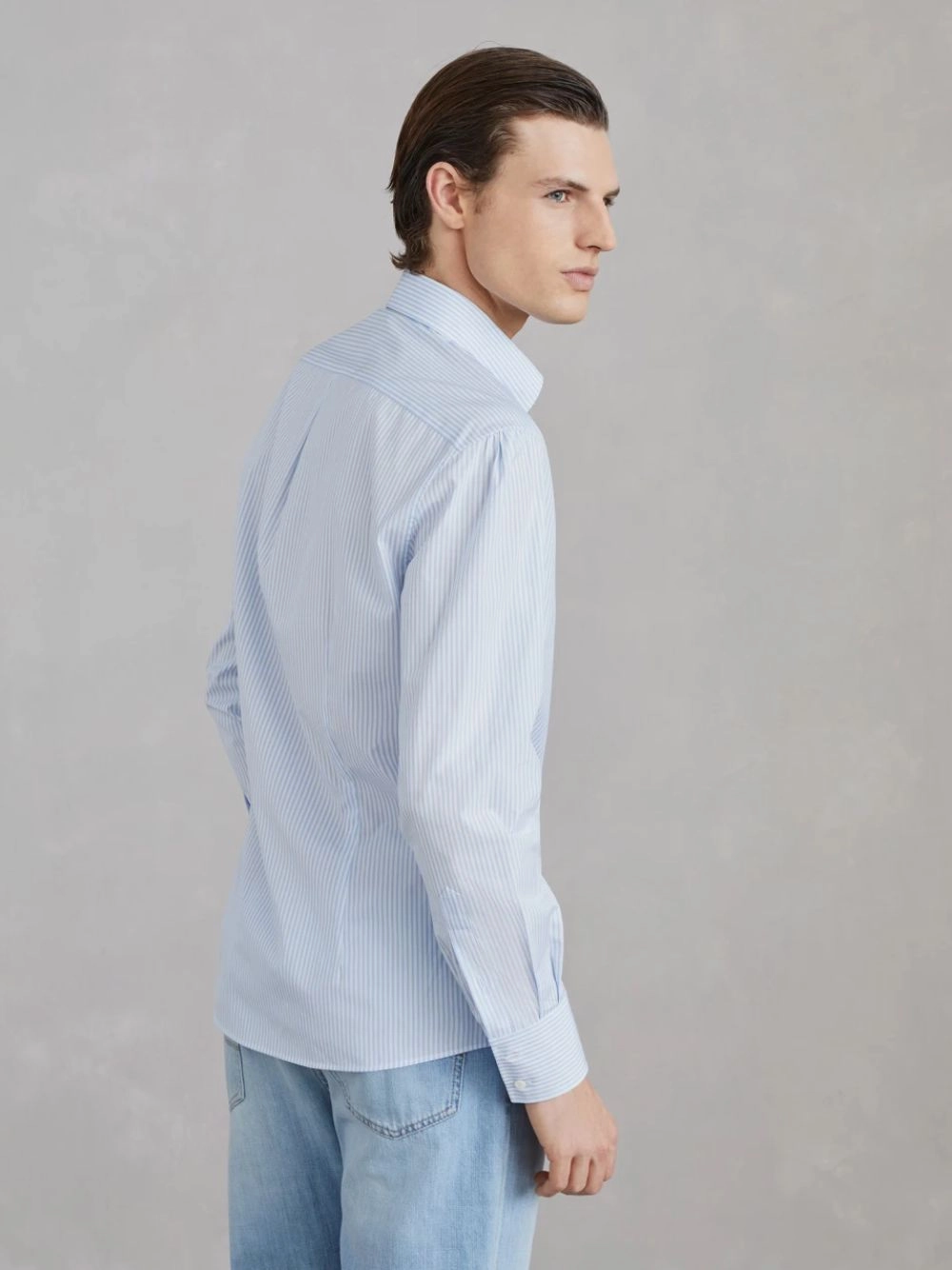 Azure Striped Slim Fit Shirt