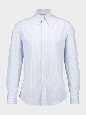 Azure Striped Slim Fit Shirt Suits Mens - men's suits outlet