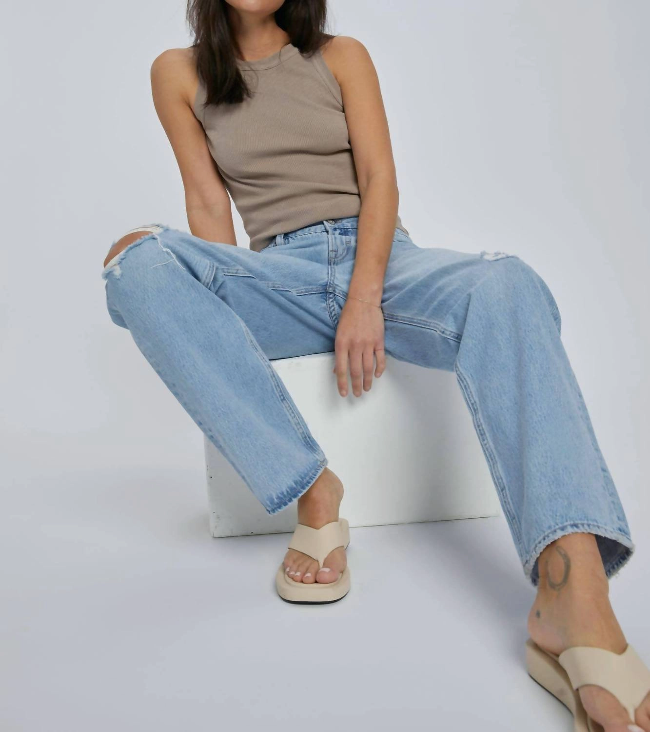 Bailey Boyfriend Jeans In Light Wash