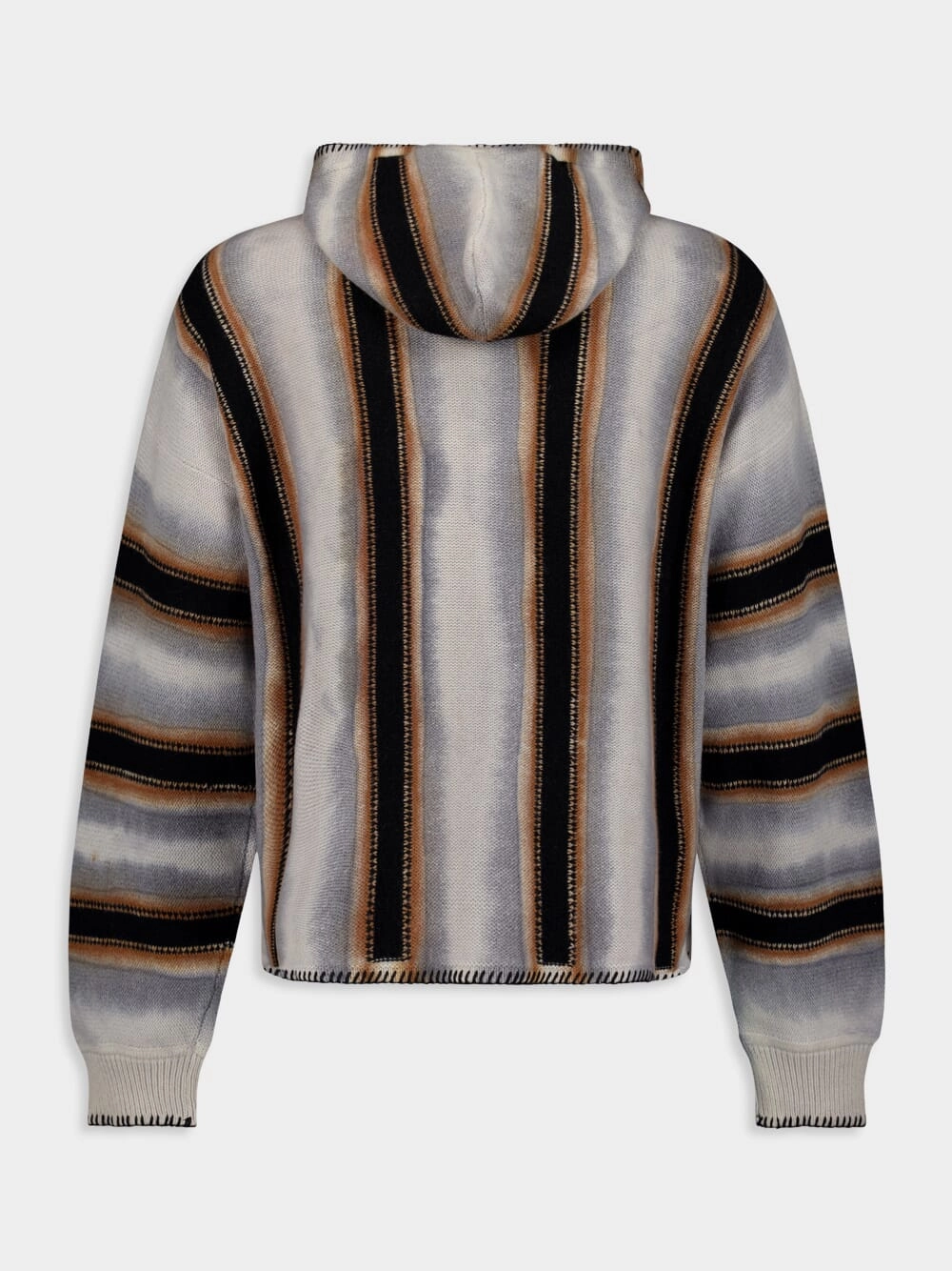 Baja Stripe-Pattern Hoodie