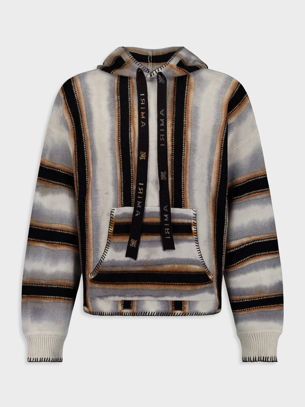 Baja Stripe-Pattern Hoodie Knitwear Mens - men's sweaters sale