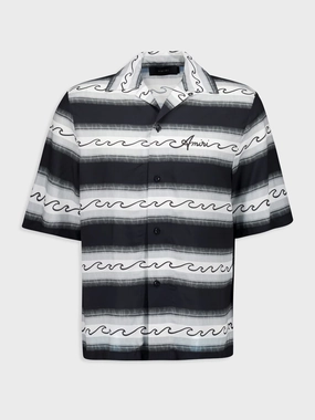Baja Wave Striped Shirt Tops Mens - graphic tees sale