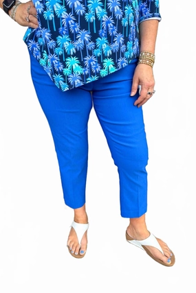 Bangladine Pull-On Capri Pants In Deep Sea womens tailored trousers deal