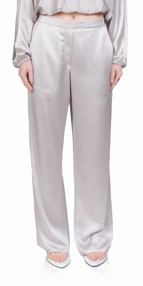 Barb Satin Painter Pant In Cement womens capris online shop