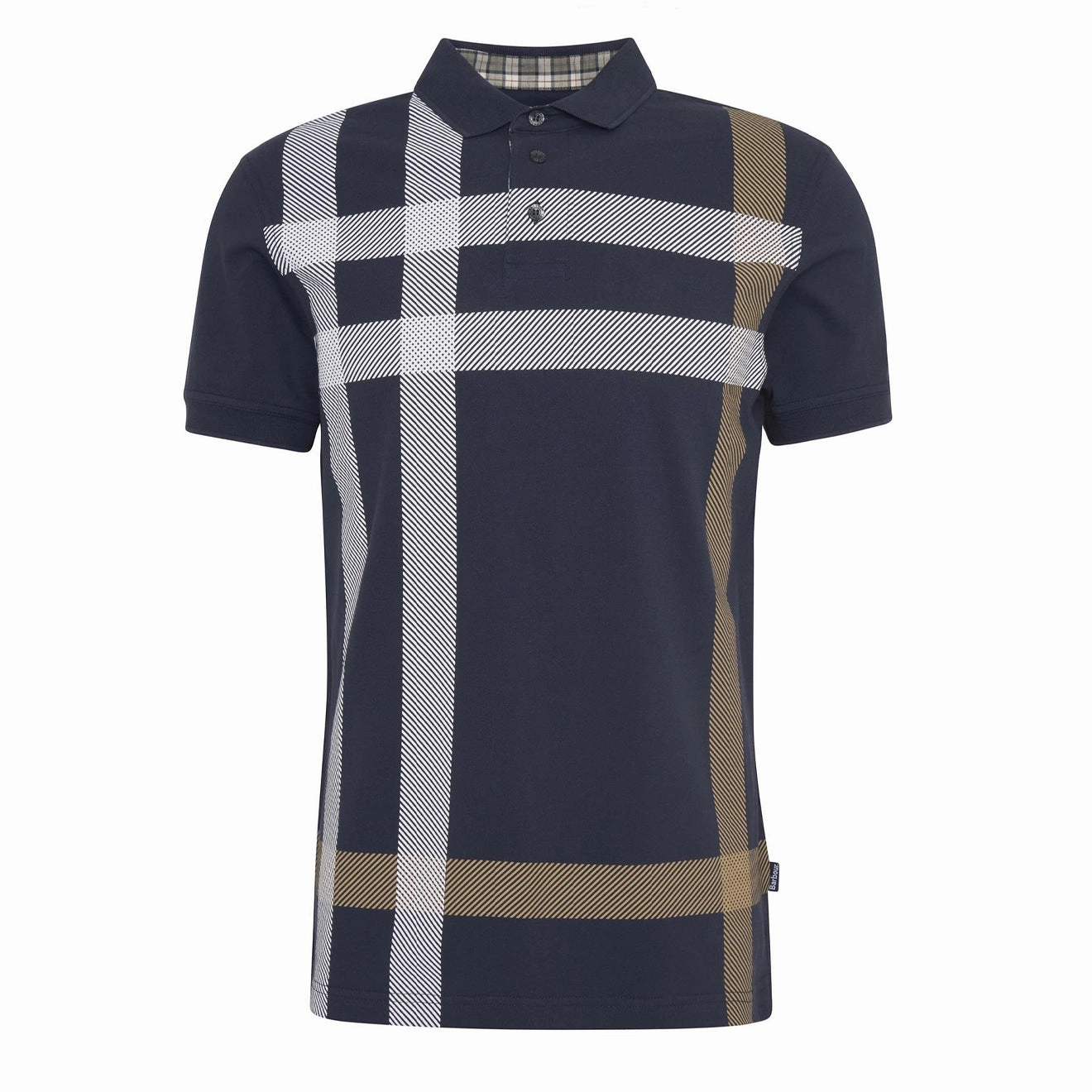 Barbour Blaine Polo Shirt Navy/Pine mens t-shirts outlet