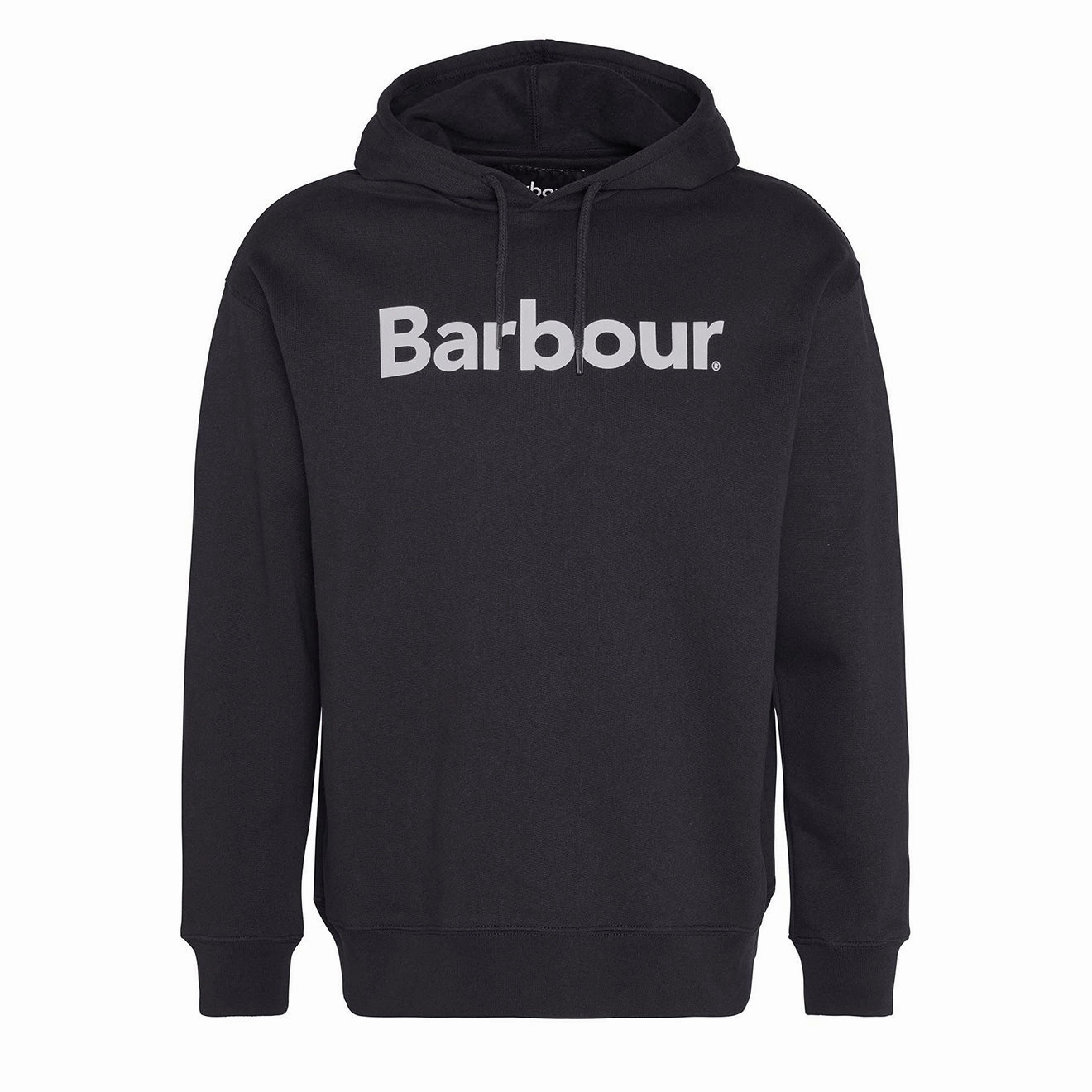 Barbour Brushed Nicholas OS Hoodie Black mens long sleeves cheap