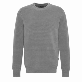 Barbour Cartington Knitted Crew Jumper Agave Green mens sweaters cheap