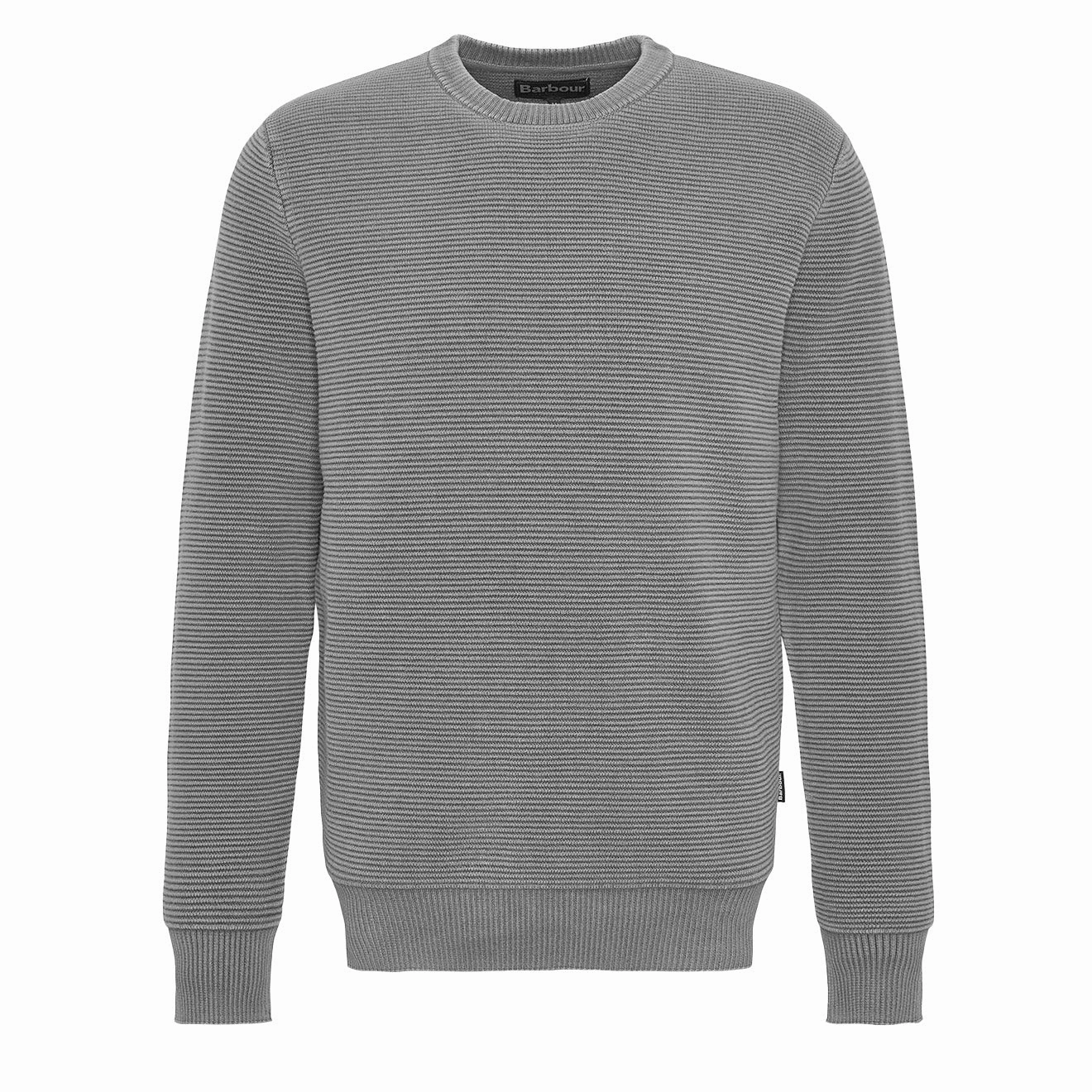 Barbour Cartington Knitted Crew Jumper Agave Green mens sweaters cheap