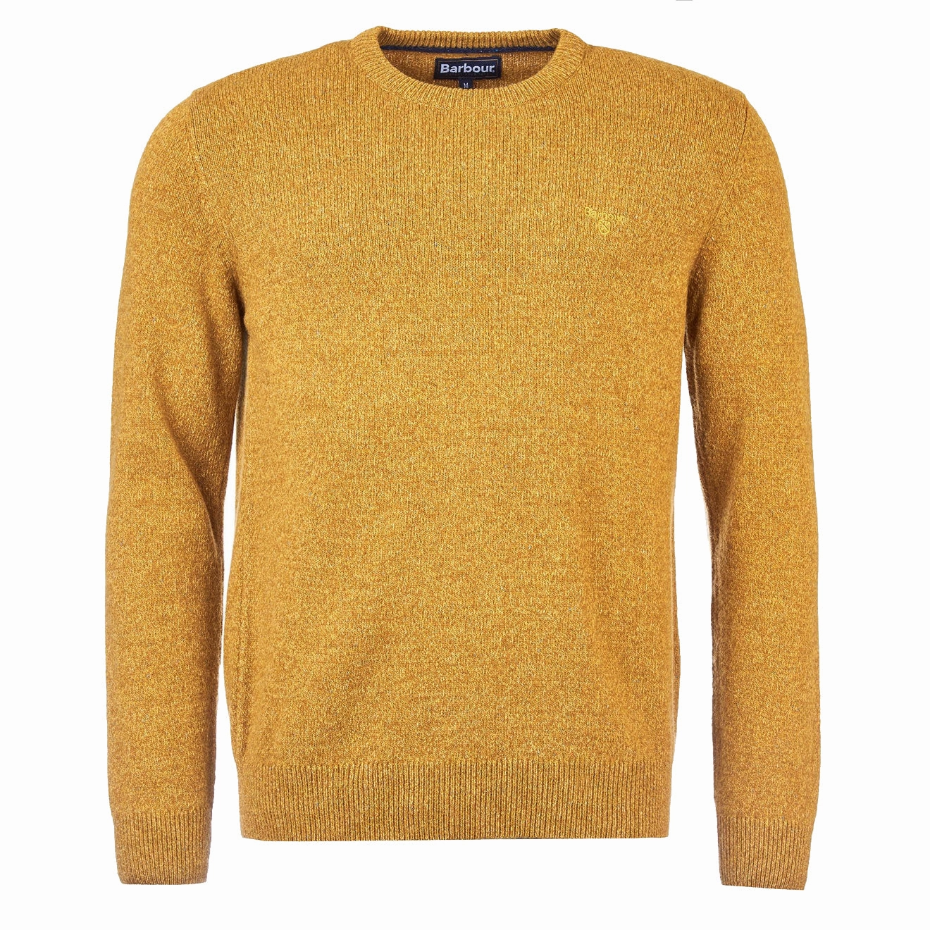 Barbour Essential Tisbury Crew Neck Sweater Copper mens sweaters cheap