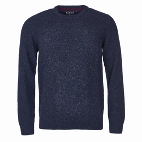Barbour Essential Tisbury Crew Neck Sweater Navy mens sweaters cheap