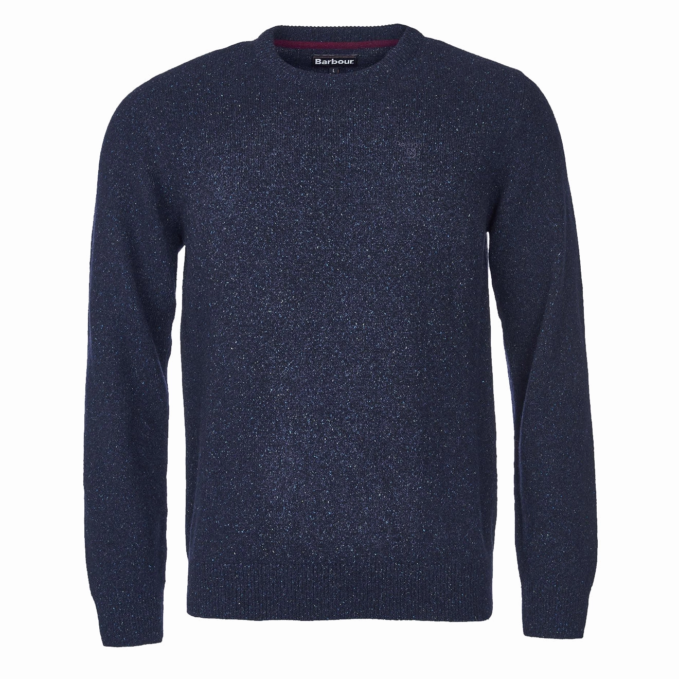 Barbour Essential Tisbury Crew Neck Sweater Navy mens sweaters cheap
