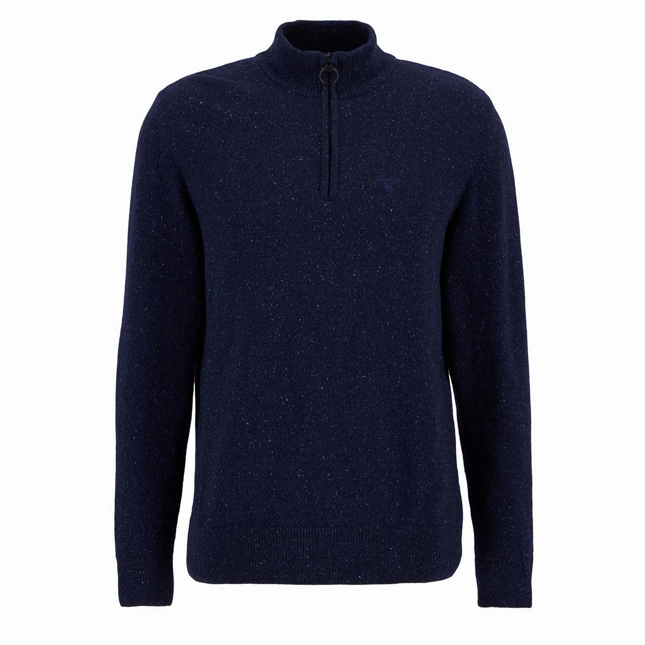 Barbour Essential Tisbury Half Zip Knitted Jumper Navy mens sweaters cheap