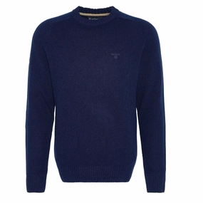 Barbour Grangetown Merino Crew Neck Sweater Navy mens sweaters cheap