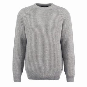 Barbour Horseford Crew Neck Jumper Stone mens sweaters cheap