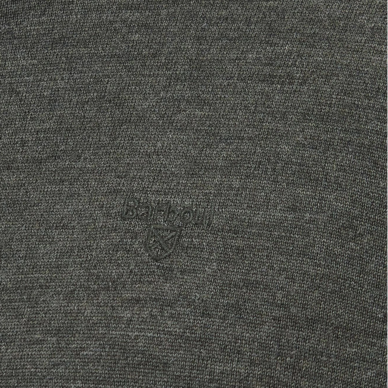 Barbour Loyton Merino Half Zip Olive Marl
