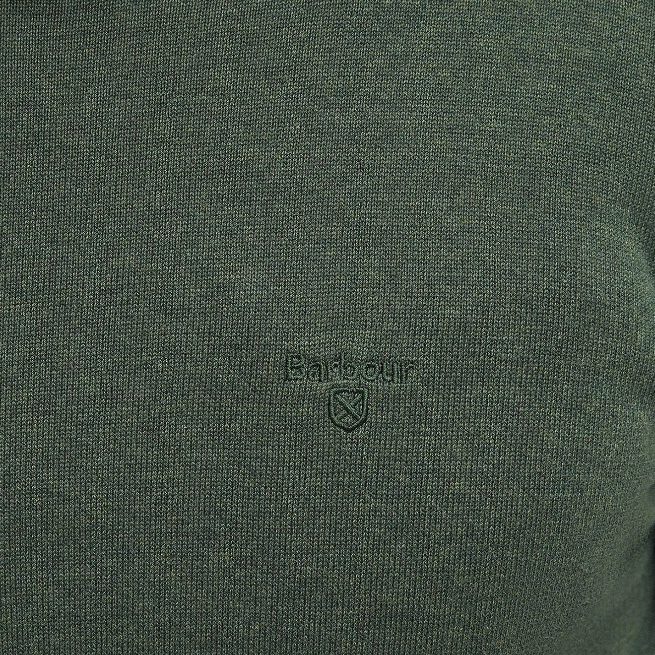 Barbour Pima Cotton Crew Neck Knit Rifle Green