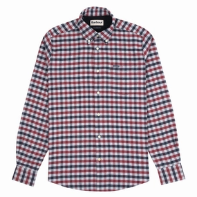 Barbour Roth Tailored Shirt Grey Marl mens tank tops best deals