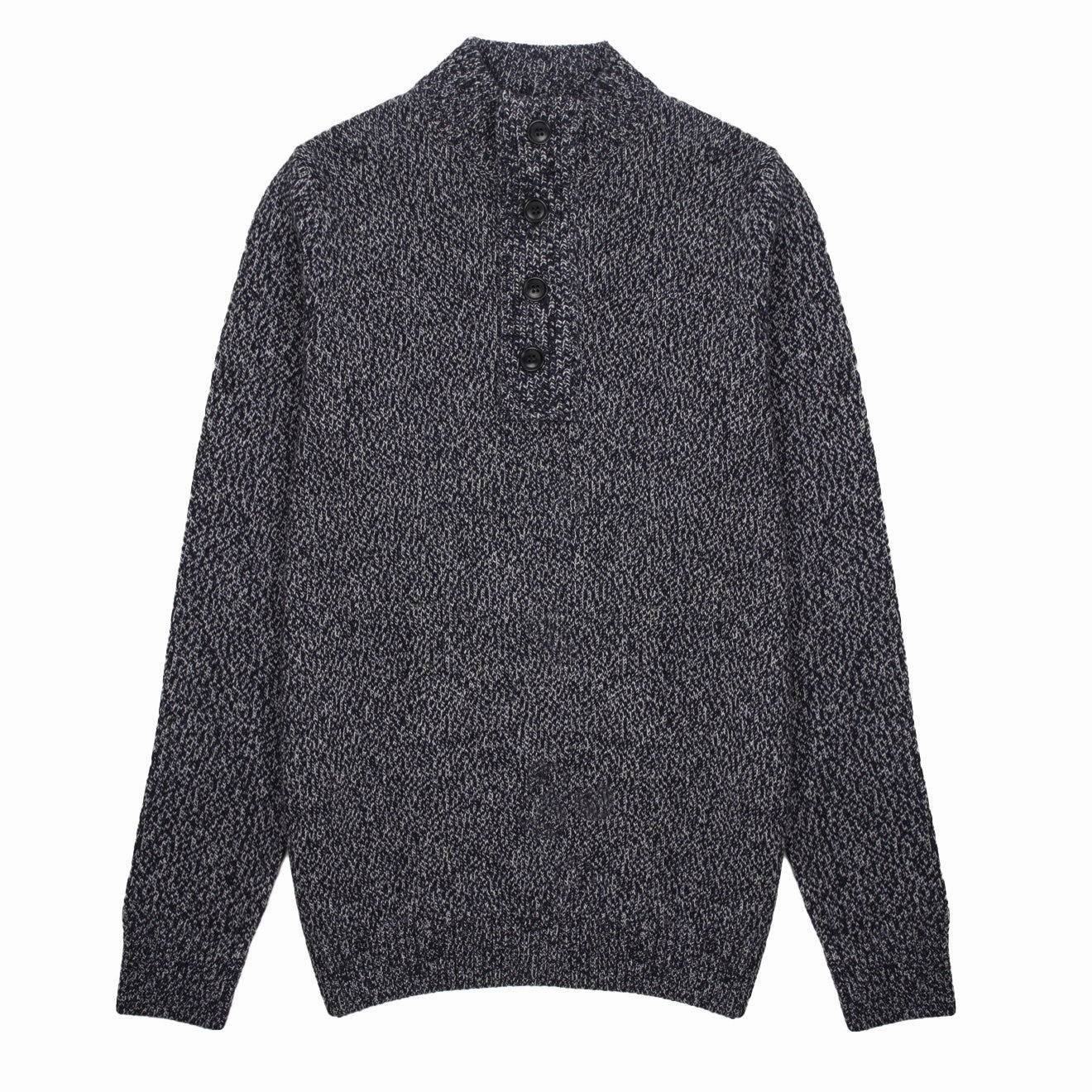 Barbour Sid Half Zip Knit Navy Marl mens sweaters cheap
