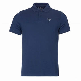 Barbour Sports Polo Deep Blue mens t-shirts outlet