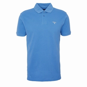 Barbour Sports Polo Shirt Federal Blue mens t-shirts outlet