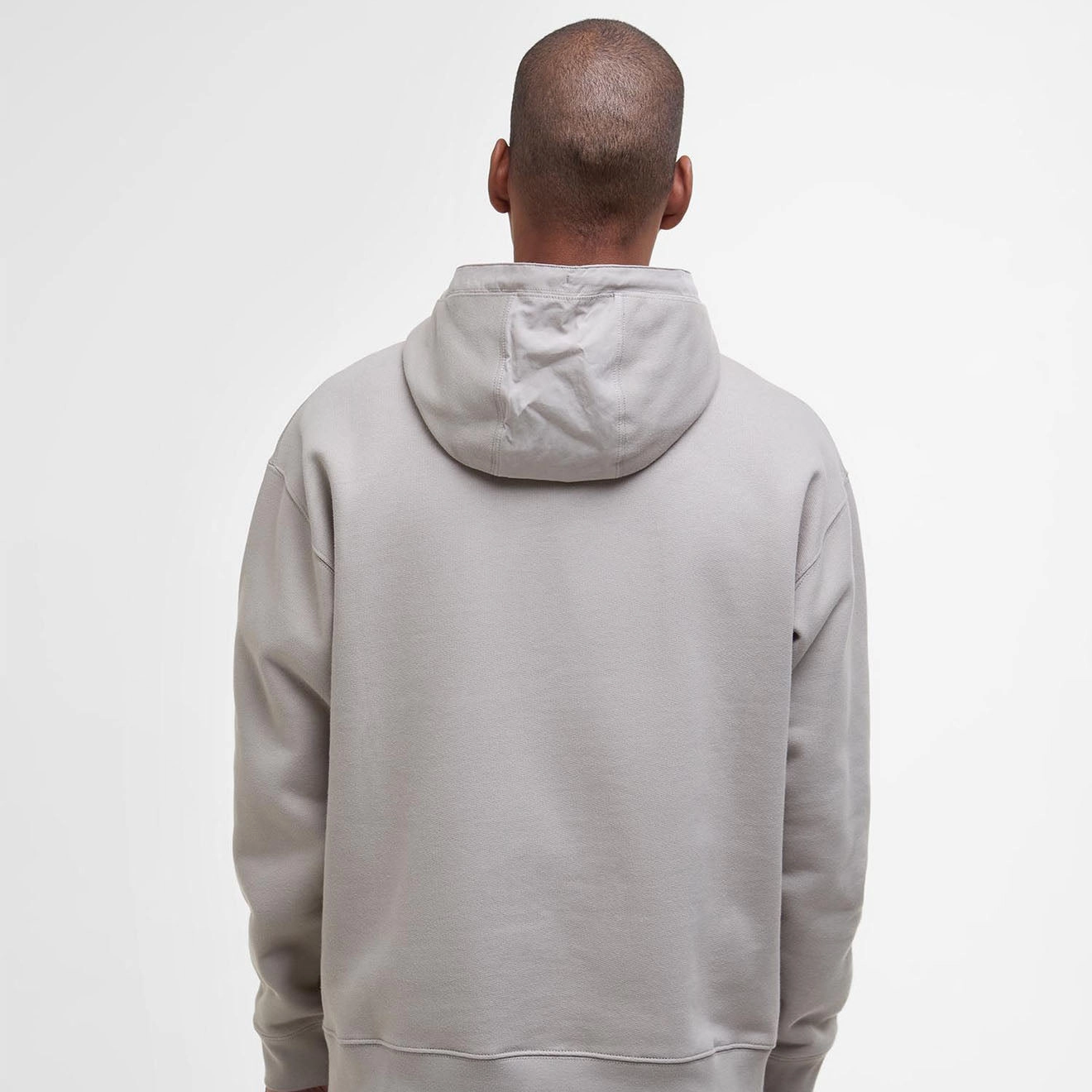 Barbour Yalding Hooded Sweatshirt Concrete