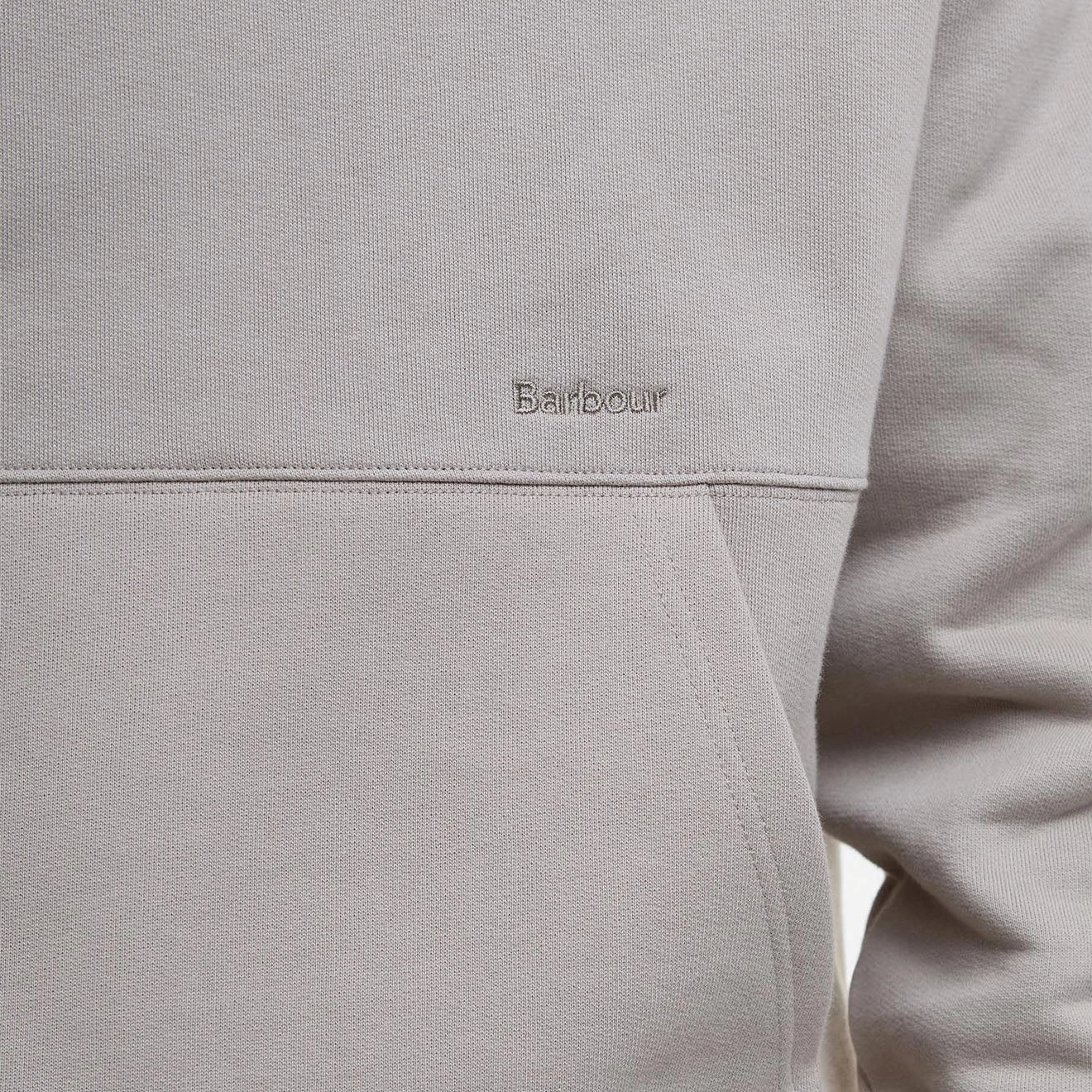 Barbour Yalding Hooded Sweatshirt Concrete