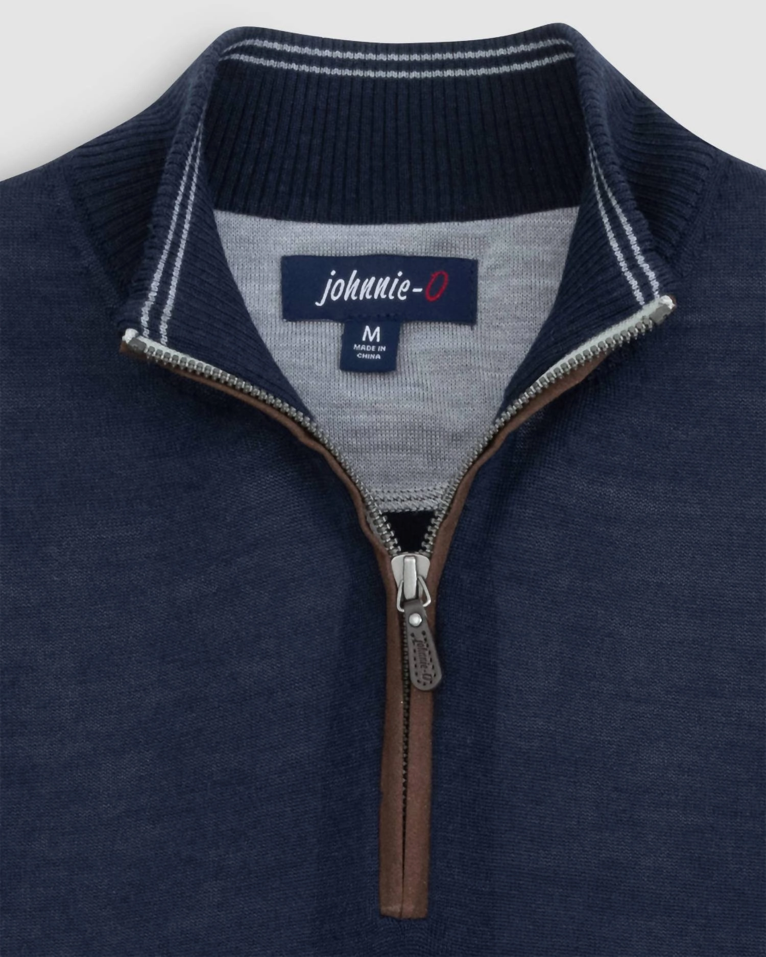 Baron Wool Blend 1/4 Zip Pullover Sweater In Twilight