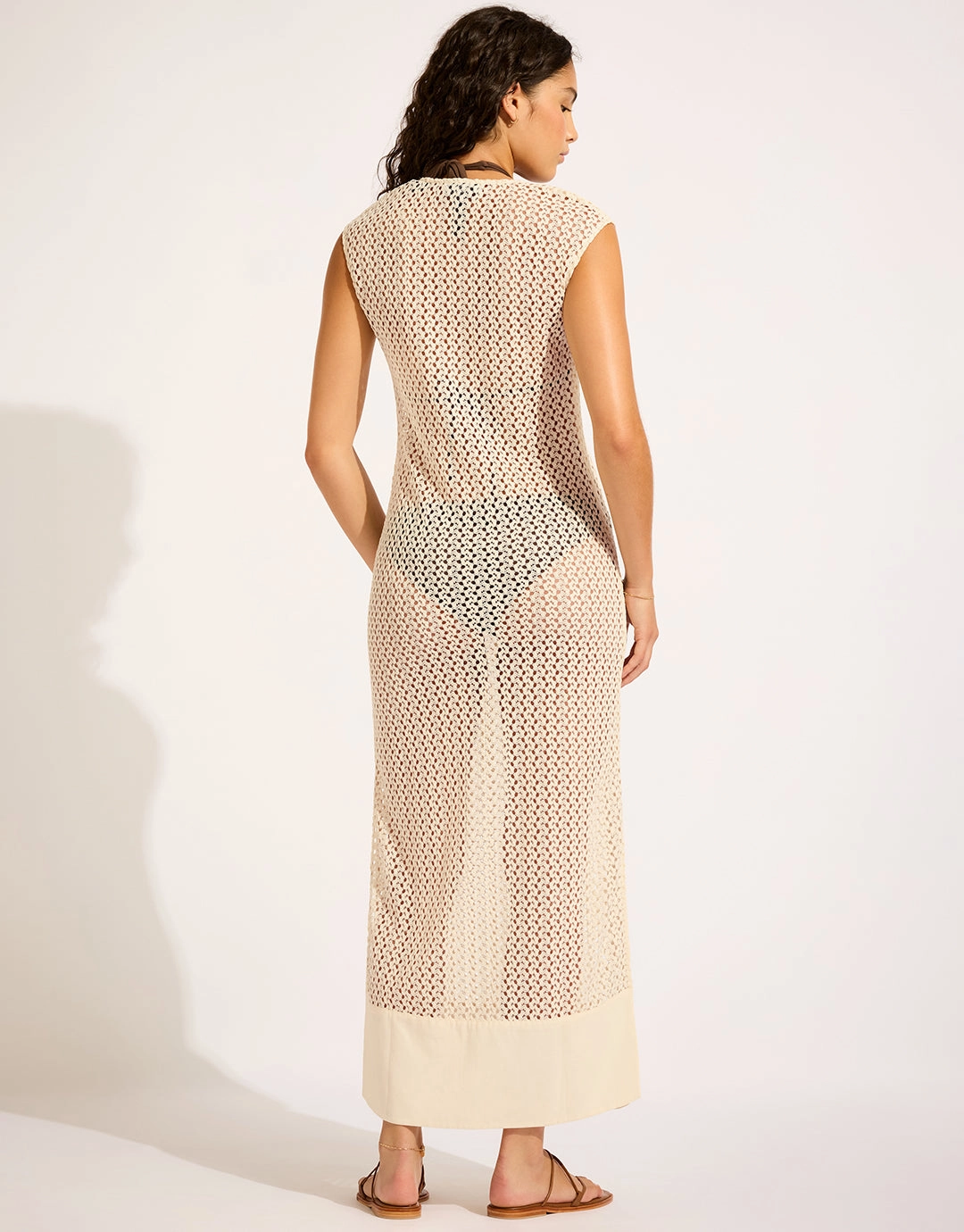 Beach Edit Maxi Tank Dress - Ecru