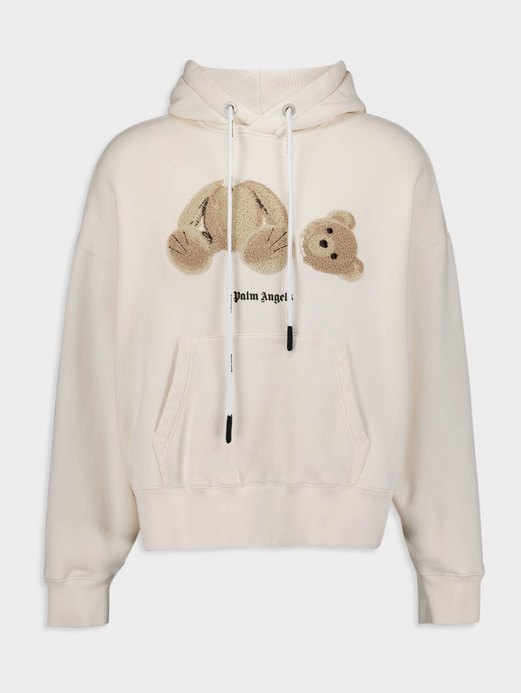 Bear-Appliqu Hoodie Tops Mens - thermal tops
