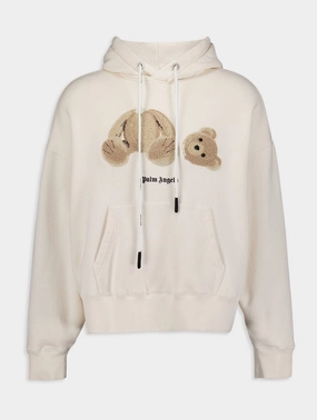 Bear-Appliqu Hoodie Tops Mens - thermal tops