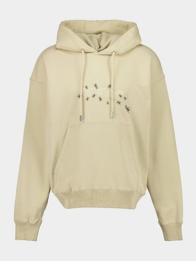 Beige Ants Arrow Skate Hooded Sweatshirt Tops Mens - thermal tops