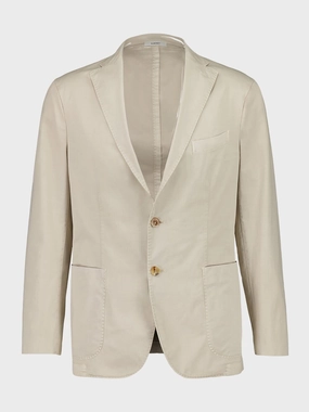 Beige Cotton Suit with Blazer and Trousers Suits Mens - men's suits outlet