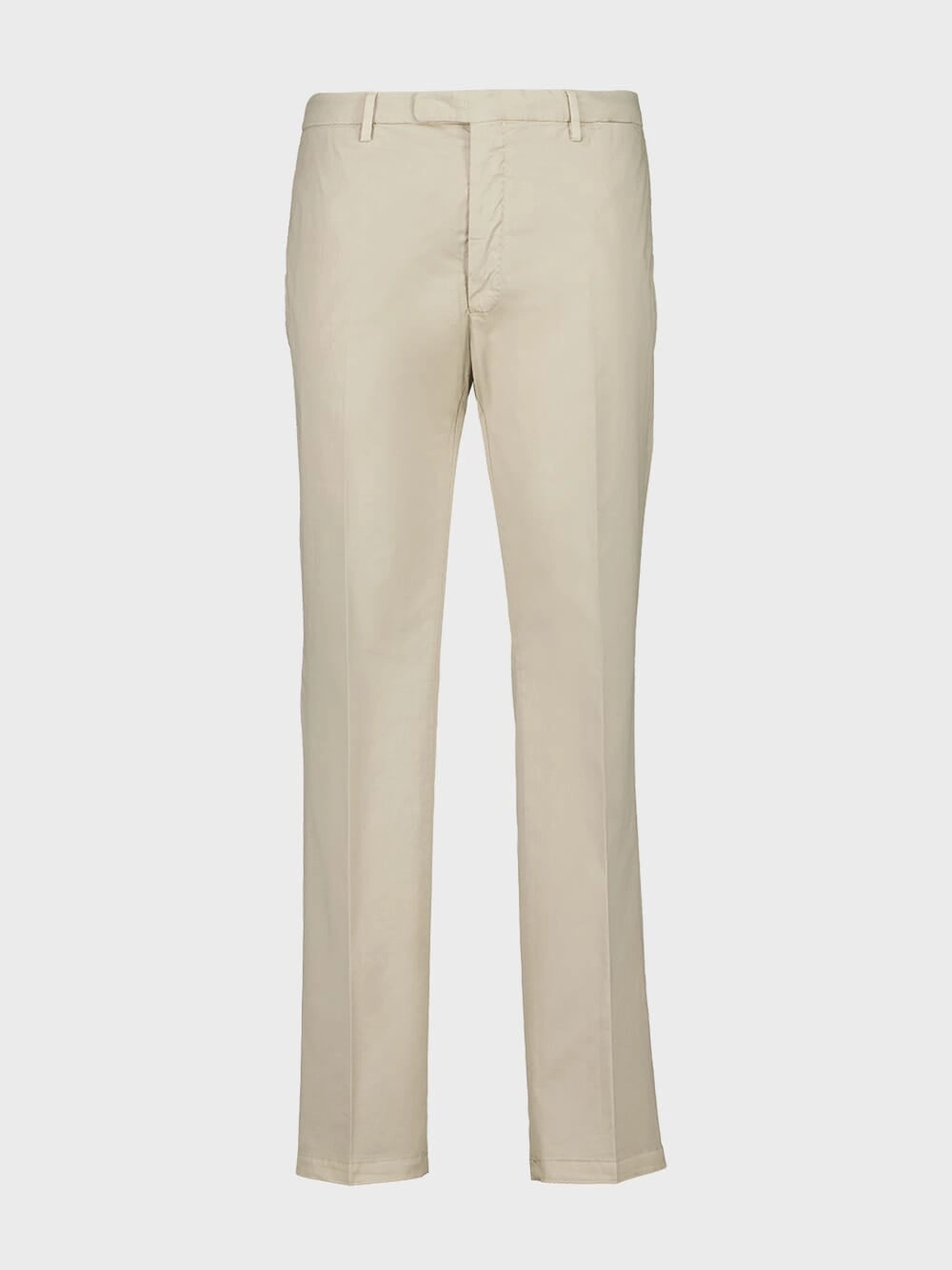 Beige Cotton Suit with Blazer and Trousers