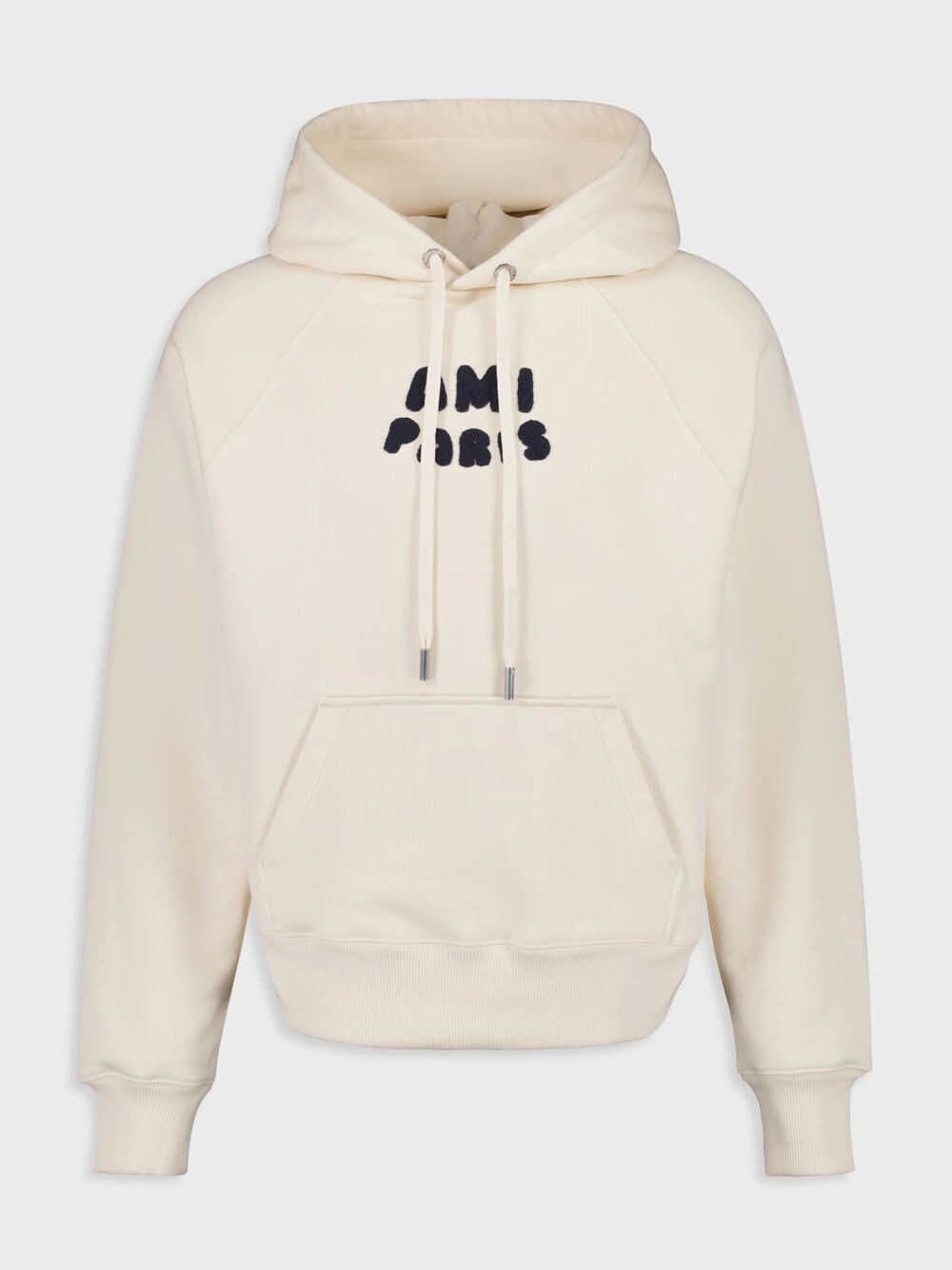 Beige Cotton Sweatshirt with Knitted Patch Tops Mens - thermal tops