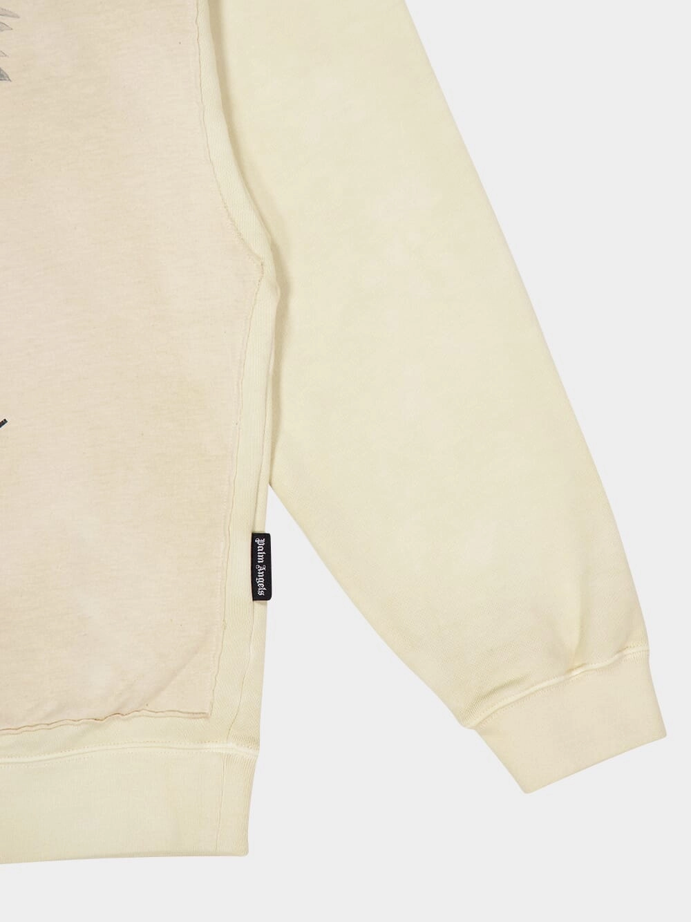 Beige Crystal Pin-Up Cotton Sweatshirt