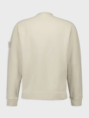 Beige Logo Patch Sweatshirt Tops Mens - thermal tops