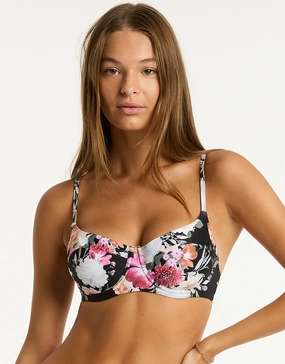 Belle Balconette Bikini Top - Black Swim Womens - beachwear discount