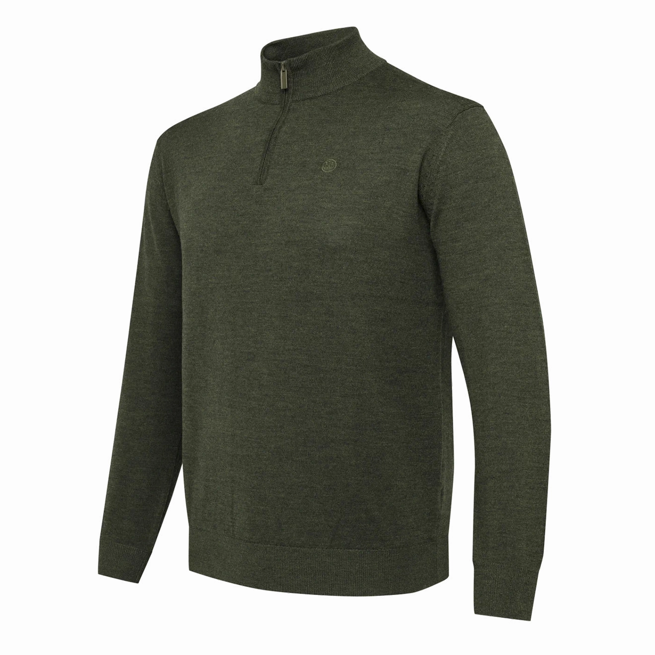 Beretta Merino Half Zip Sweater Green Moss mens sweaters cheap