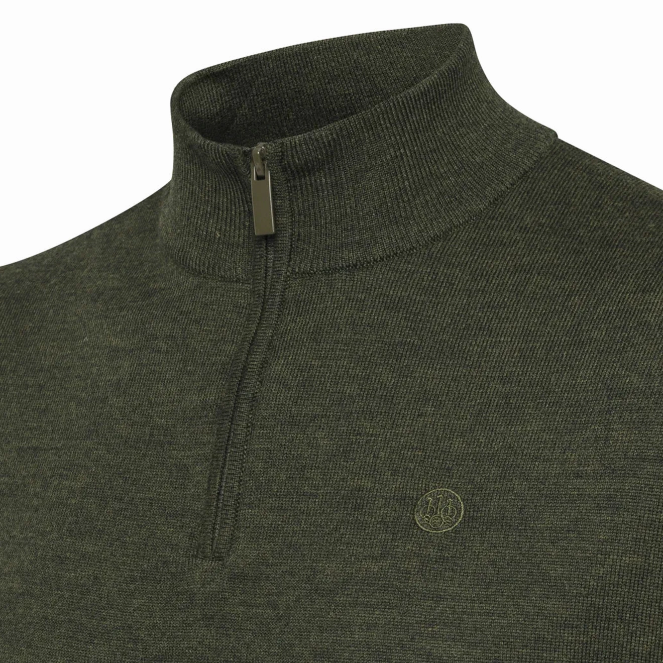 Beretta Merino Half Zip Sweater Green Moss