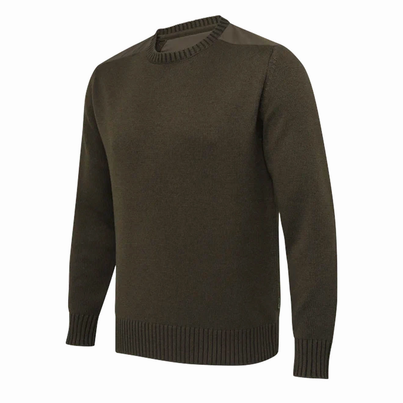 Beretta Wilton Crew Neck Tech Sweater Moss / Brownbark mens sweaters cheap