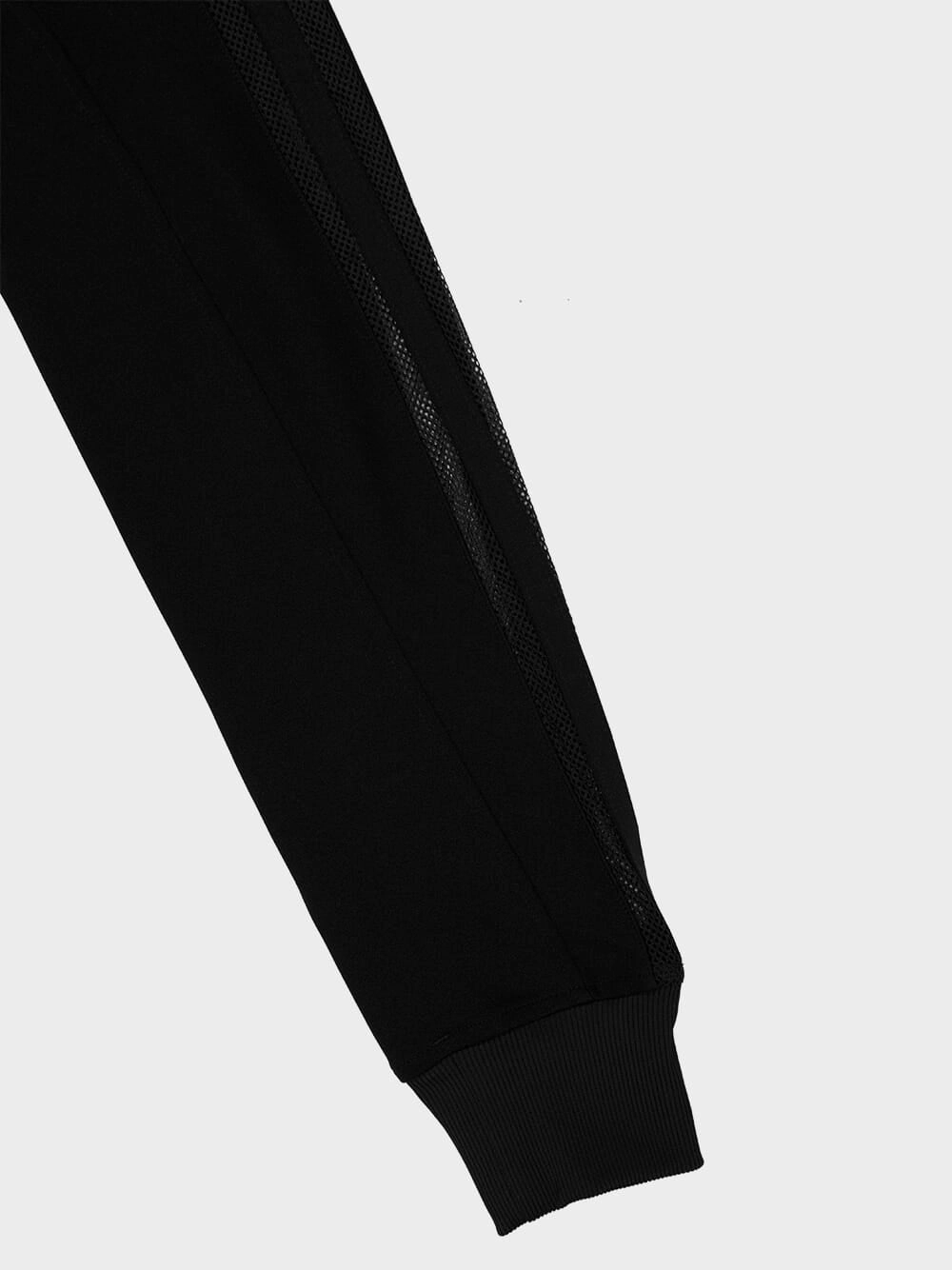 Black 3-Stripes Mesh Track Jacket