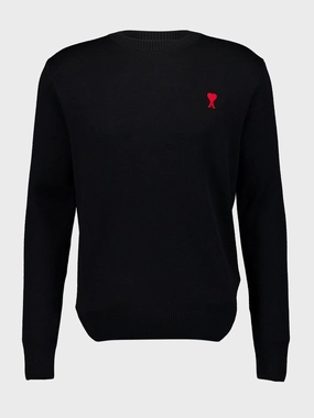 Black Ami de Coeur Sweater Knitwear Mens - men's sweaters sale