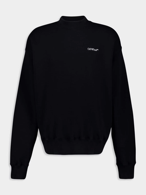 Black Boro Arrow Skate Crewneck Sweatshirt Tops Mens - thermal tops