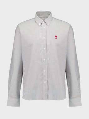 Black Button-Down Ami de Coeur Shirt Suits Mens - men's suits outlet
