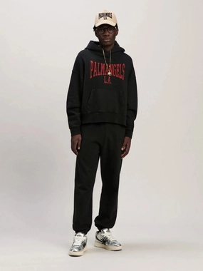 Black College Hoodie Tops Mens - thermal tops