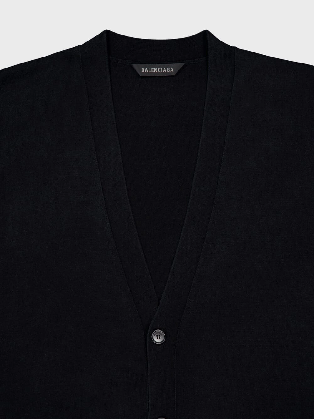 Black Cotton Cardigan